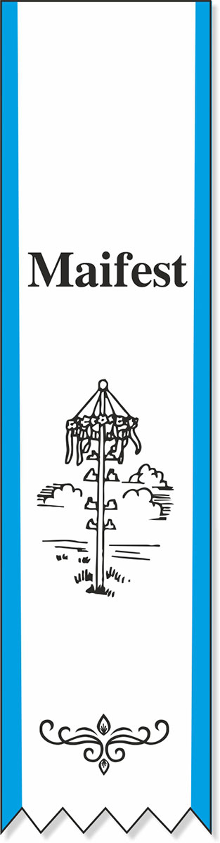 Festabzeichen  mit Maibaummotiv - Lagerartikel