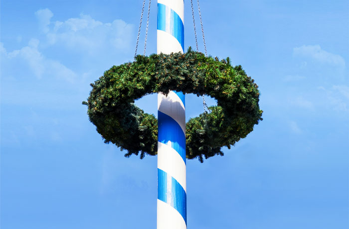 Maibaumkranz, ø 110 cm