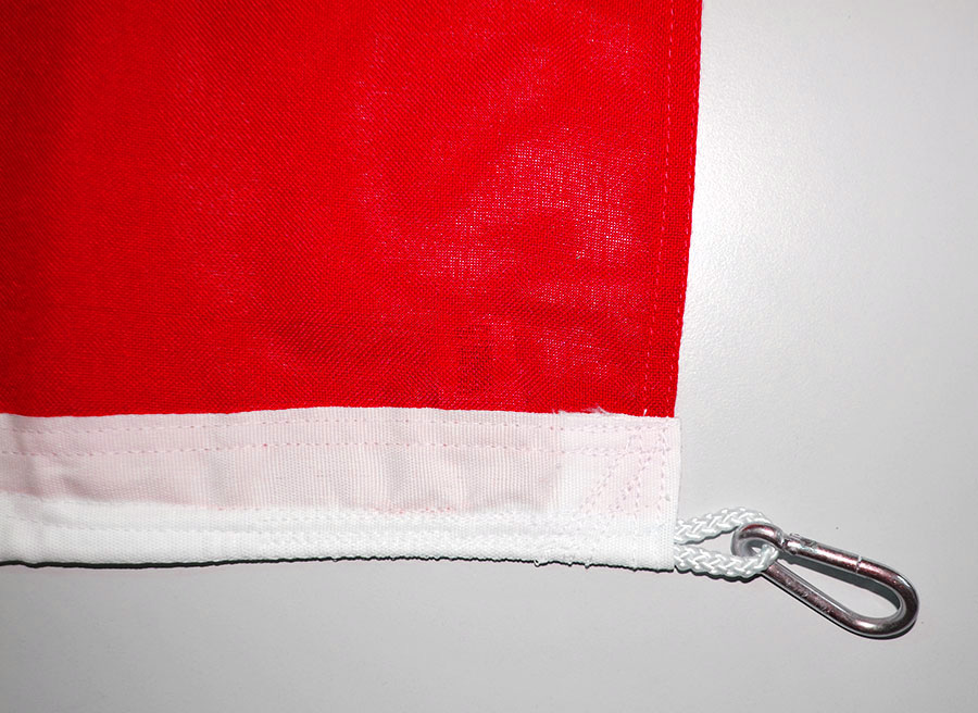 06 Flagge für Maibaum EXTRA rot-weiß