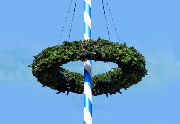 Maibaumkranz, ø 160 cm - ø 300 cm