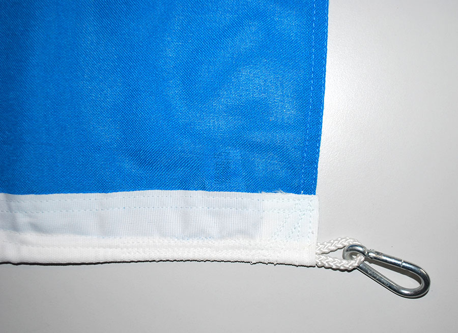 04 Flagge für Maibaum EXTRA weiß-blau