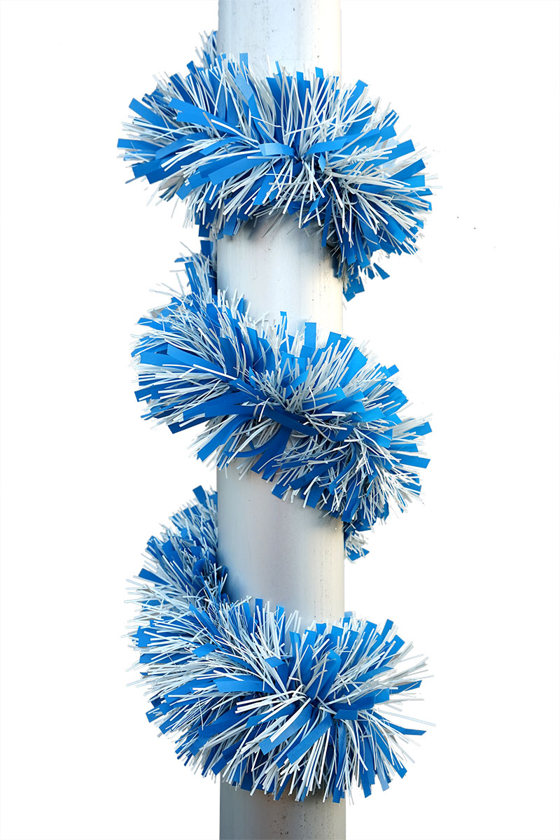 Festgirlande in weiss-blau Ø 12cm