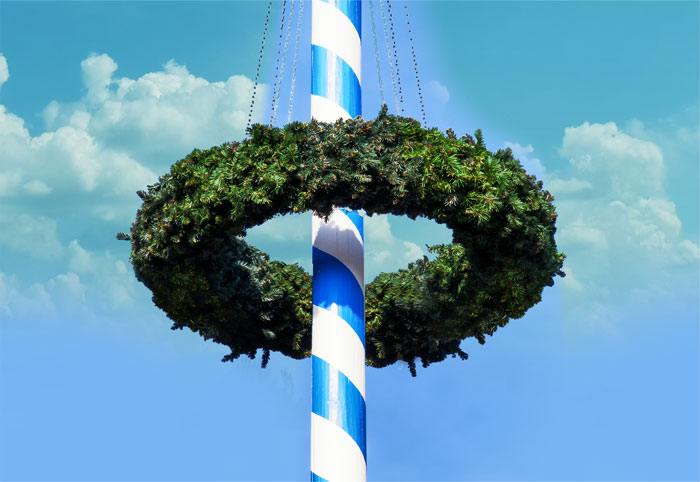 Maibaumkranz, ø 130 cm
